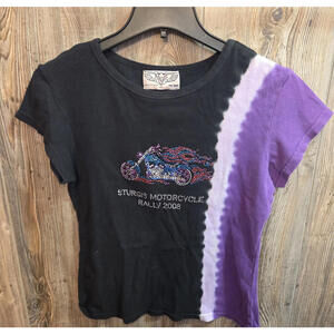 Sturgis Motorcycle Biker Rally 2008 {68th Annual} Sparkle T-shirt Women Sz XXL